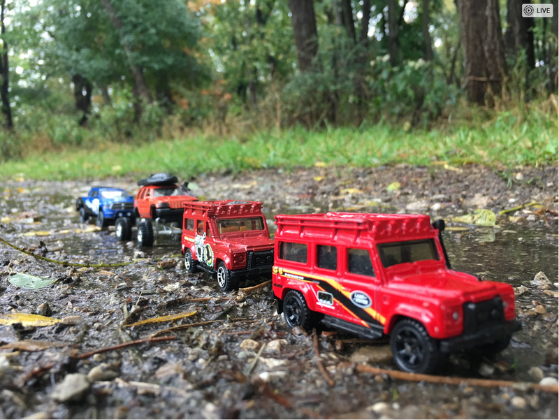 We started off with fairly easy terrain. Of COURSE, you know which one I was driving :D